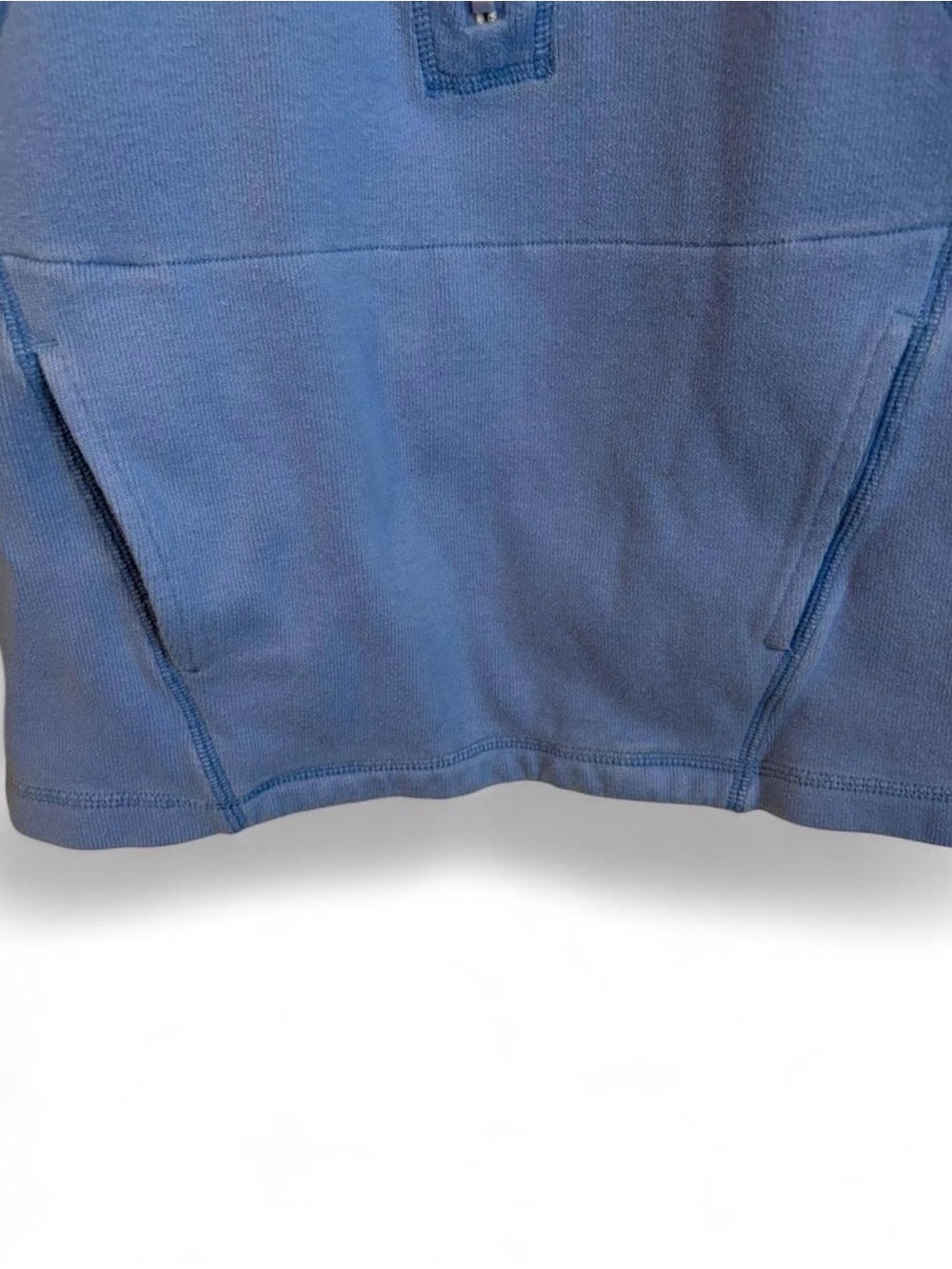Tommy Bahama Blue Half-Zip Fleece Pullover - Picture 4 of 7